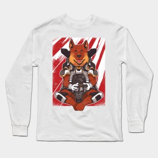 German Shepard Gaming Dog Long Sleeve T-Shirt